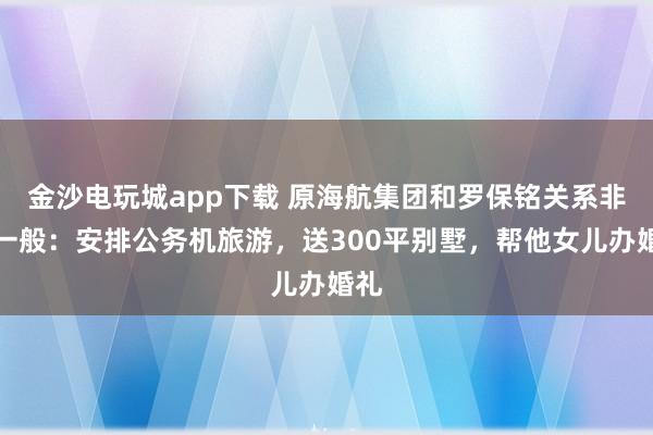 金沙電玩城app下載 原海航集團和羅保銘關系非同一般:安排公務機旅游,送300平別墅,幫他女兒辦婚禮
